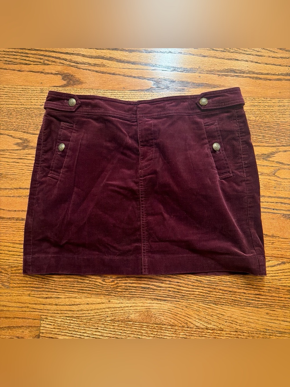 Talbots Corduroy Mini Skirt - Wine